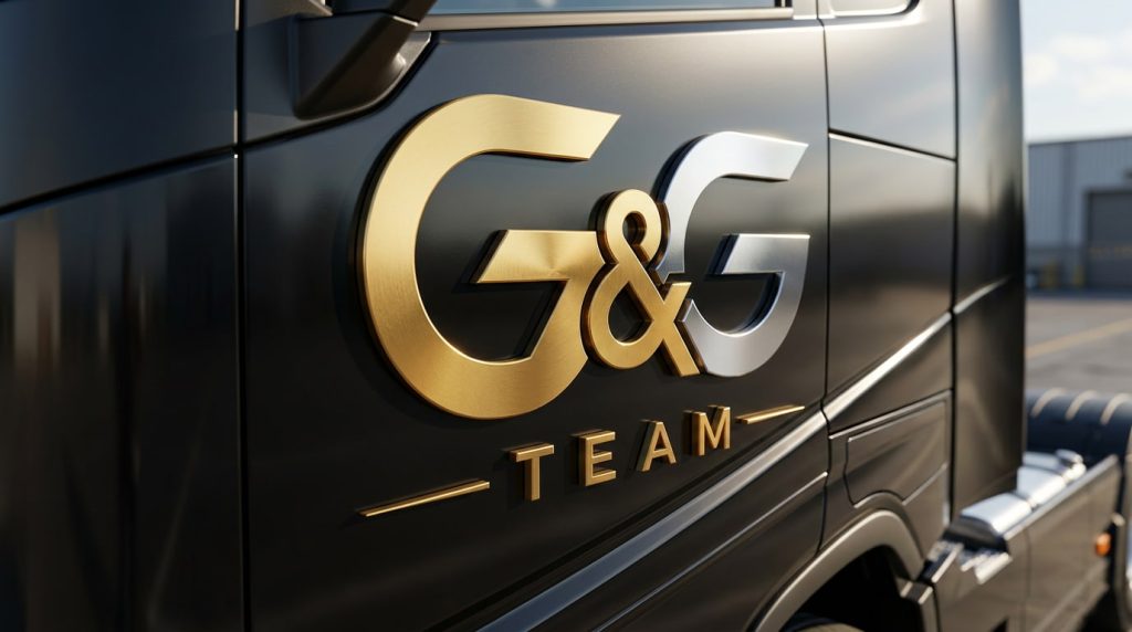 G&G TEAM Logo on Semi-Truck G&G TEAM Logo on Semi-Truck